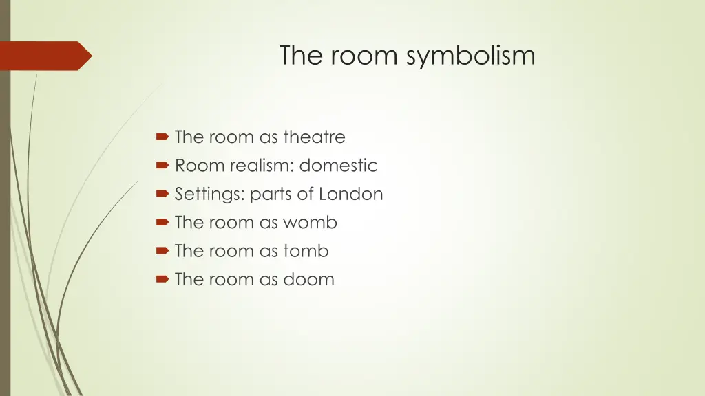 the room symbolism