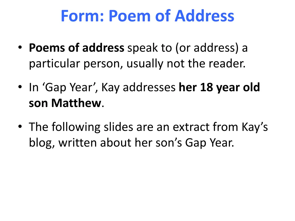 form poem of address