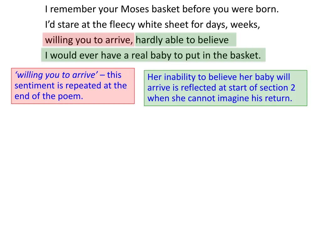 i remember your moses basket before you were born 1