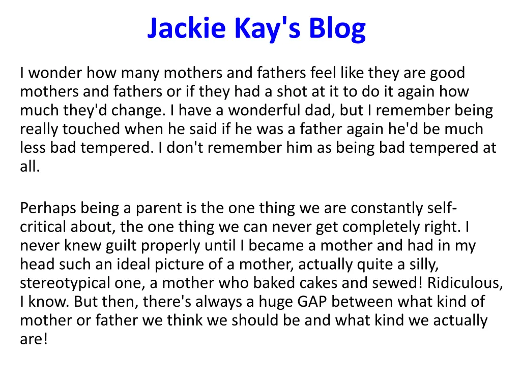 jackie kay s blog 5