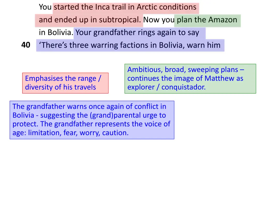 you started the inca trail in arctic conditions