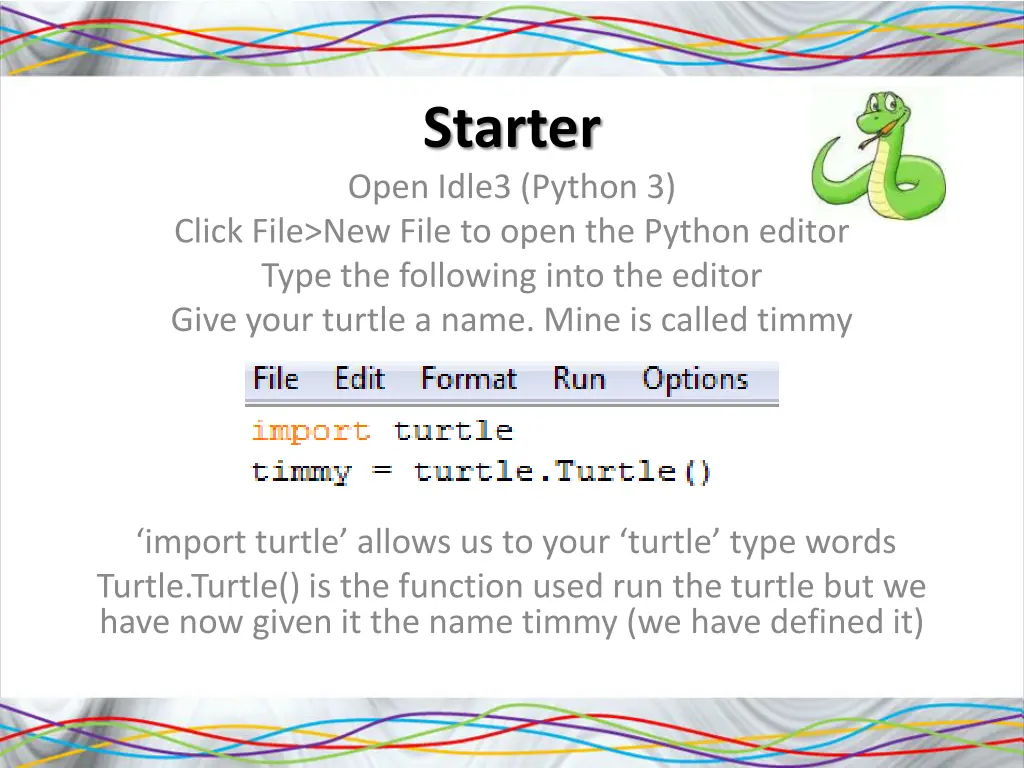 starter open idle3 python 3