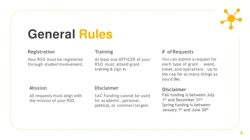 general rules