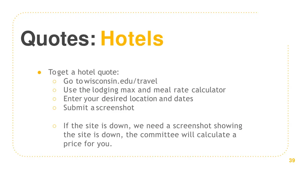 quotes hotels