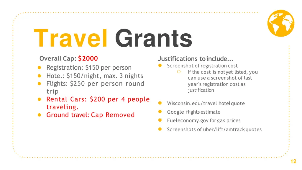 travel grants overallcap 2000 registration