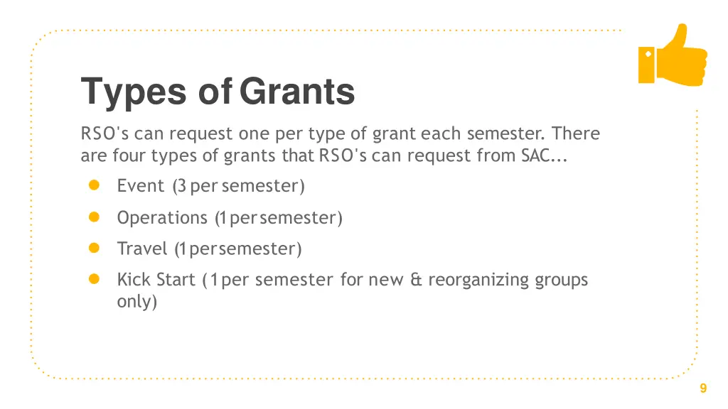 types ofgrants