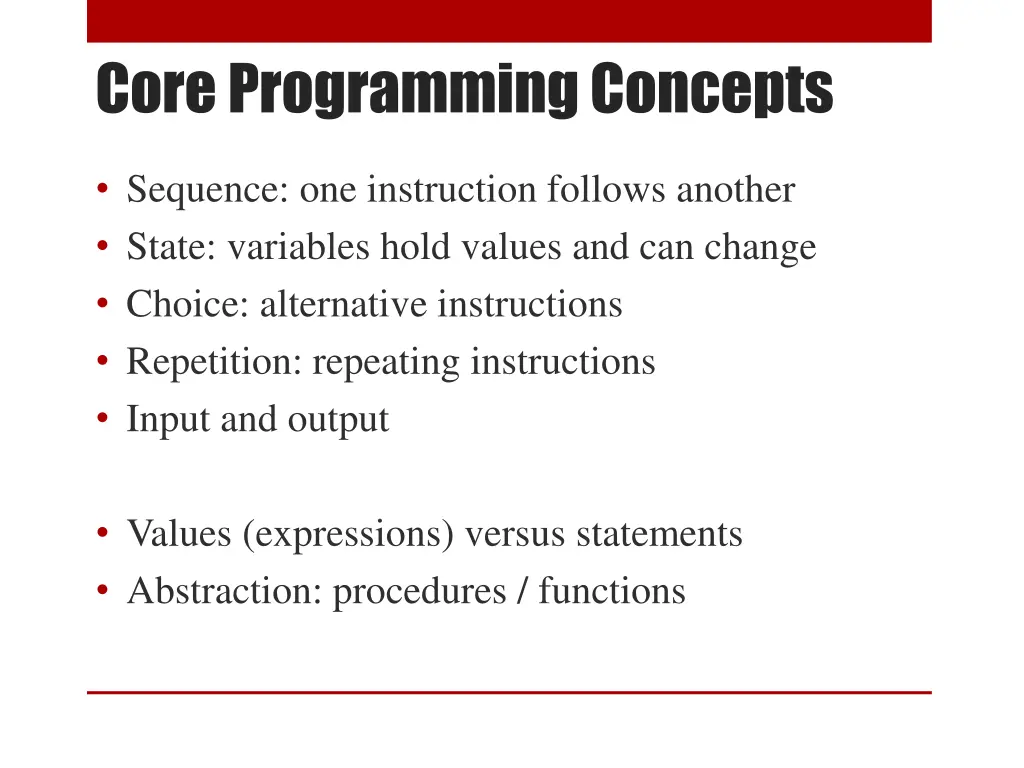 core programming concepts