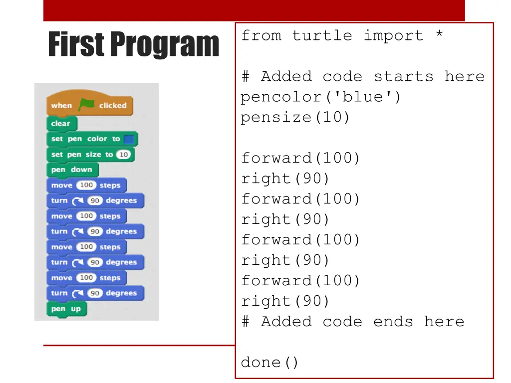 first program