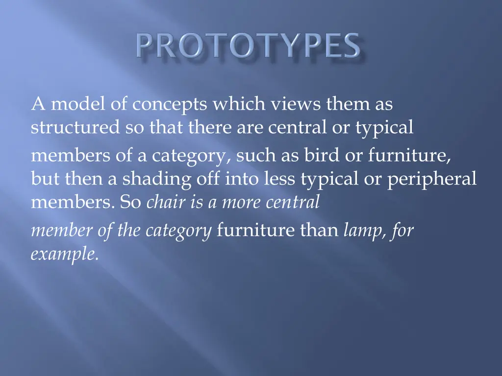 a model of concepts which views them