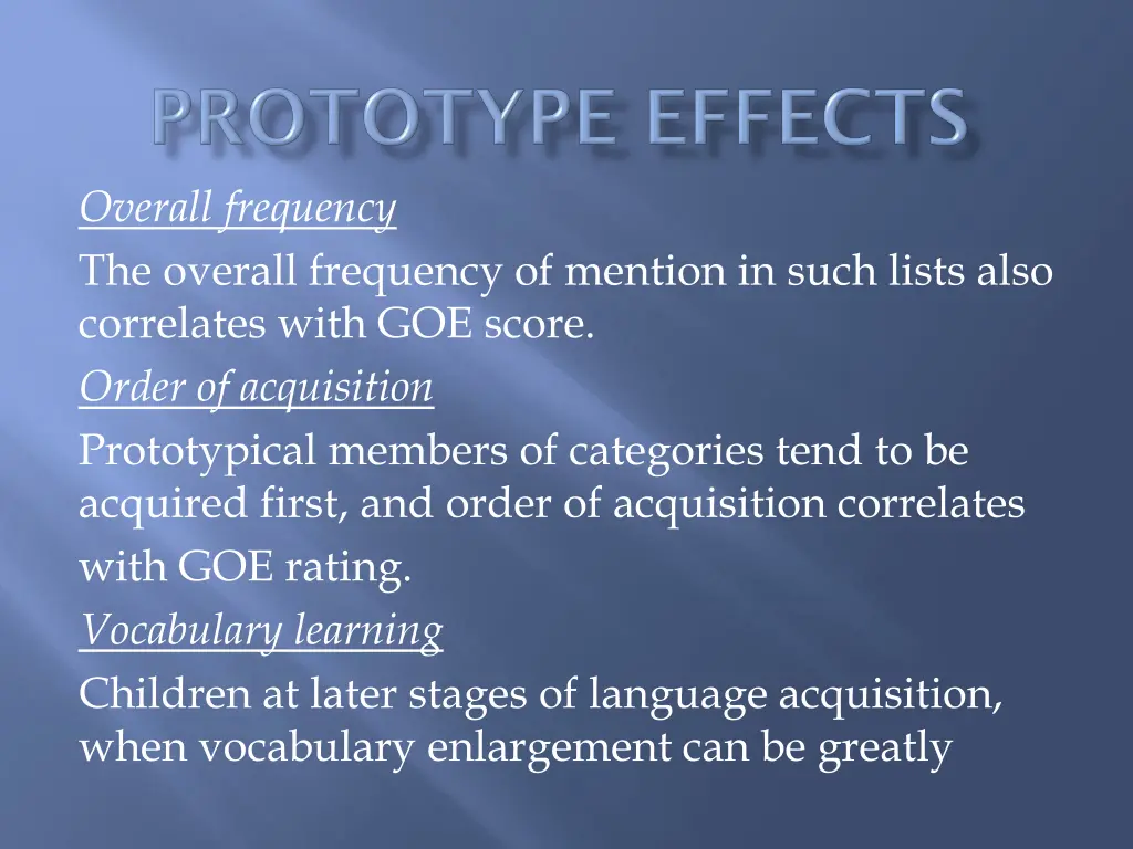 overall frequency the overall frequency