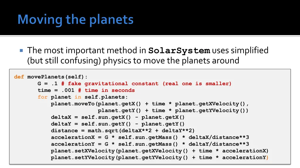 the most important method in solarsystem uses