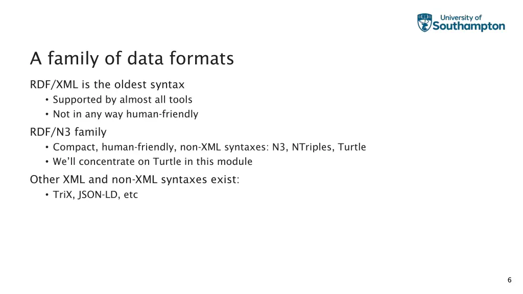 a family of data formats