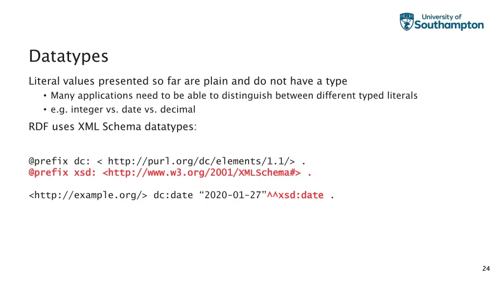 datatypes