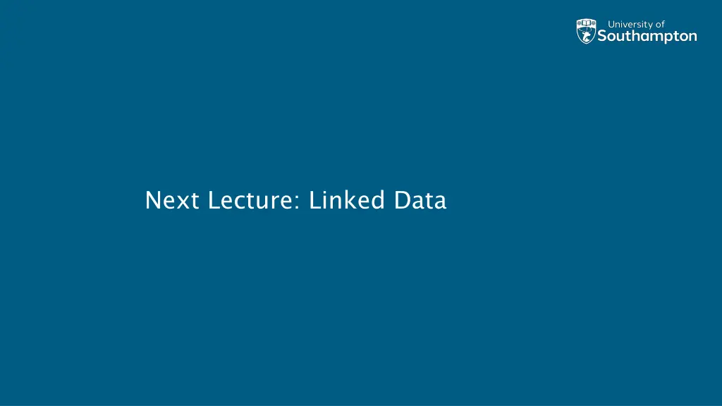 next lecture linked data