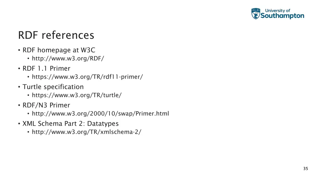 rdf references