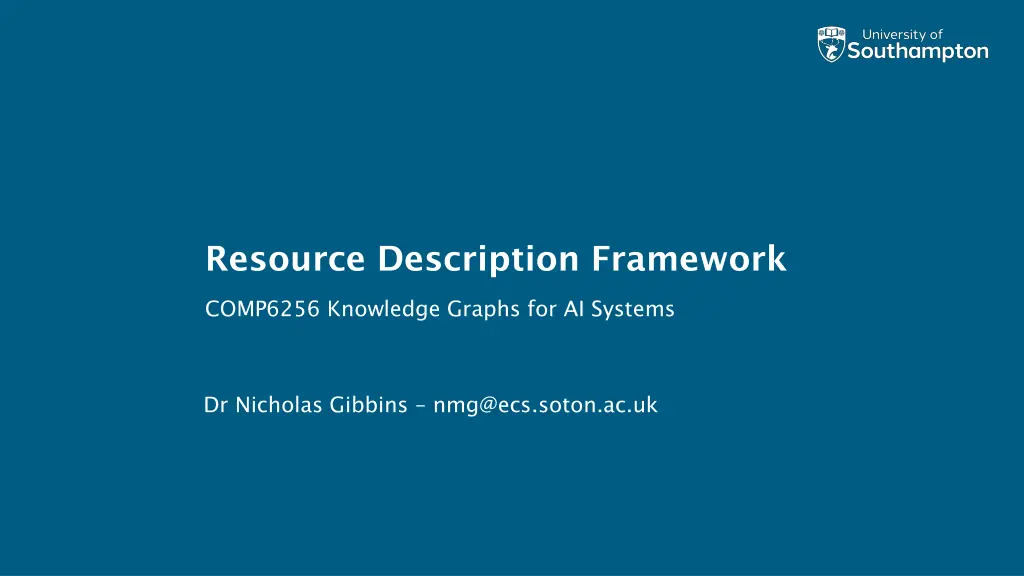 resource description framework