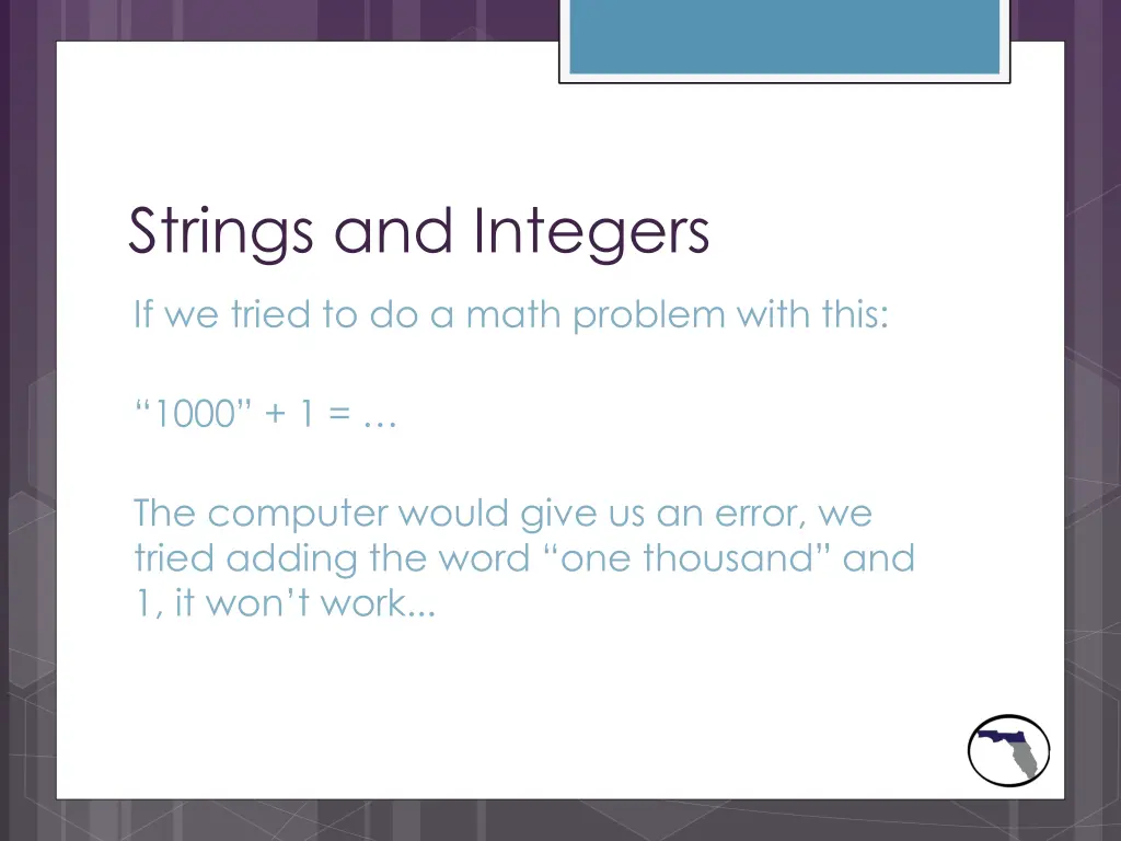 strings and integers 2