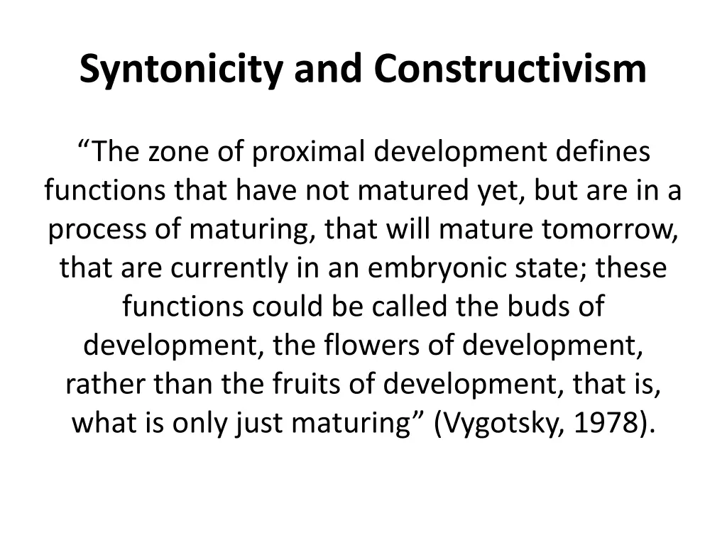 syntonicity and constructivism