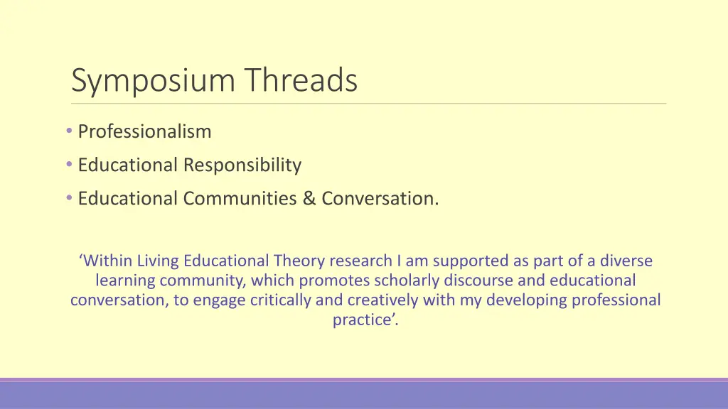 symposium threads