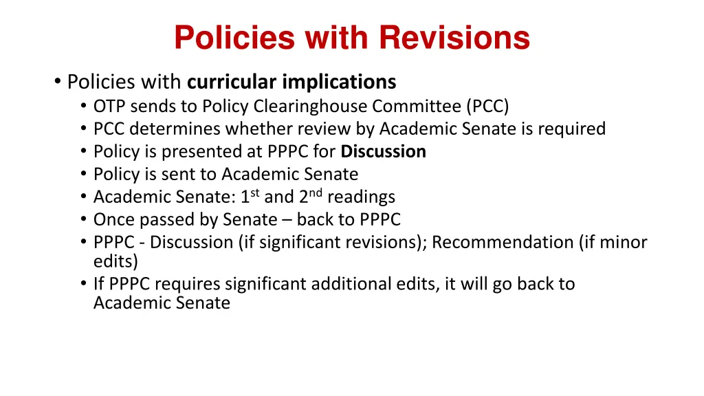 policies with revisions 1