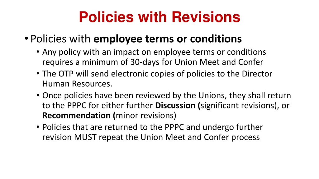 policies with revisions 2