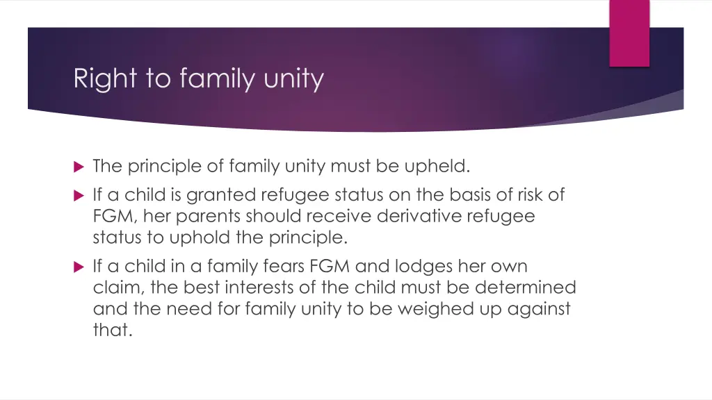 right to family unity