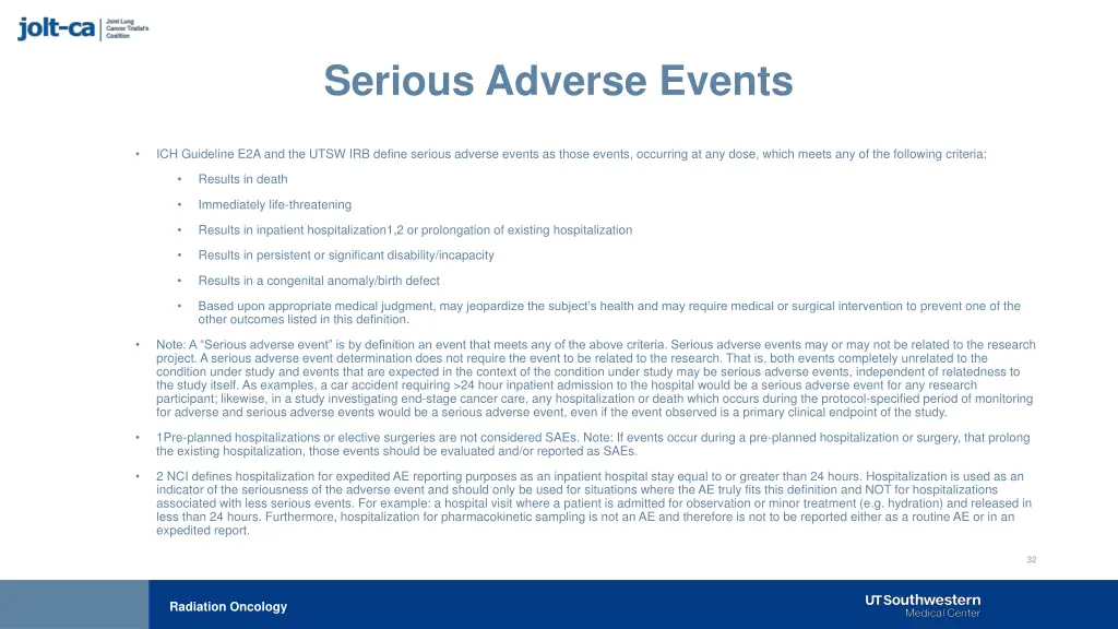 serious adverse events