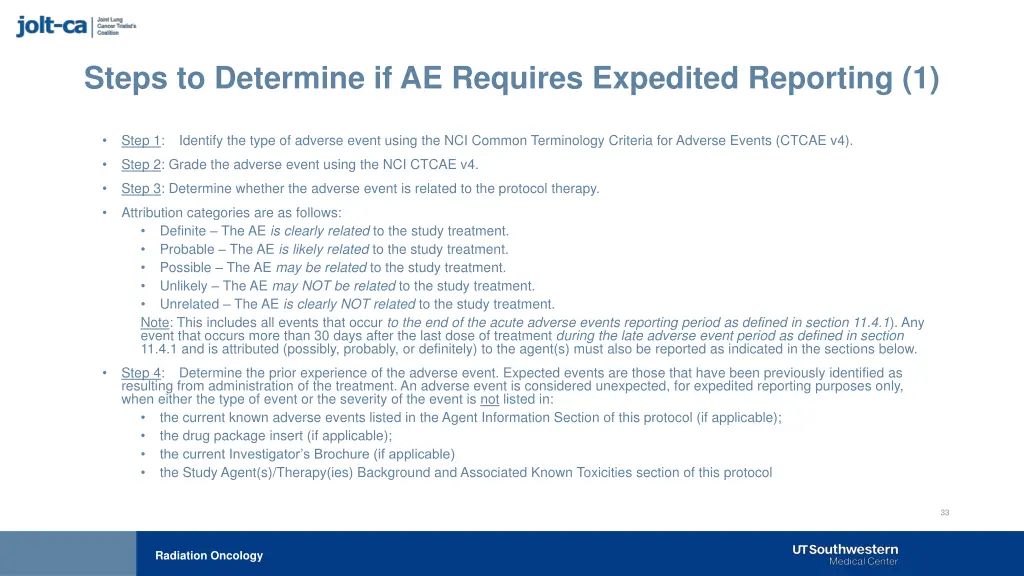 steps to determine if ae requires expedited