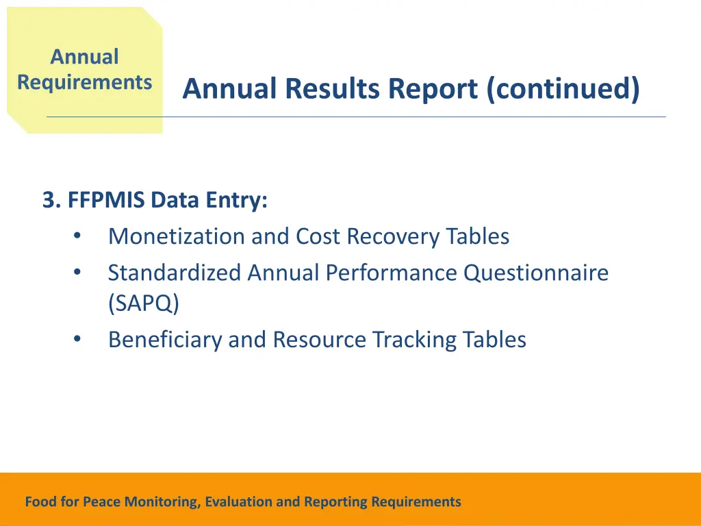 annual requirements 3