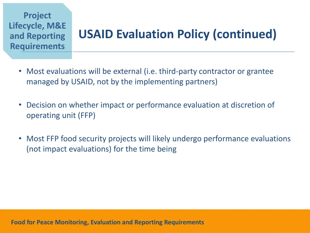 project lifecycle m e and reporting requirements 6