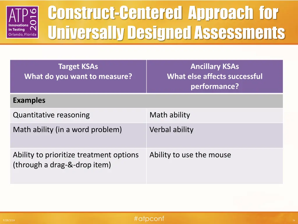 construct centered approach for universally 1