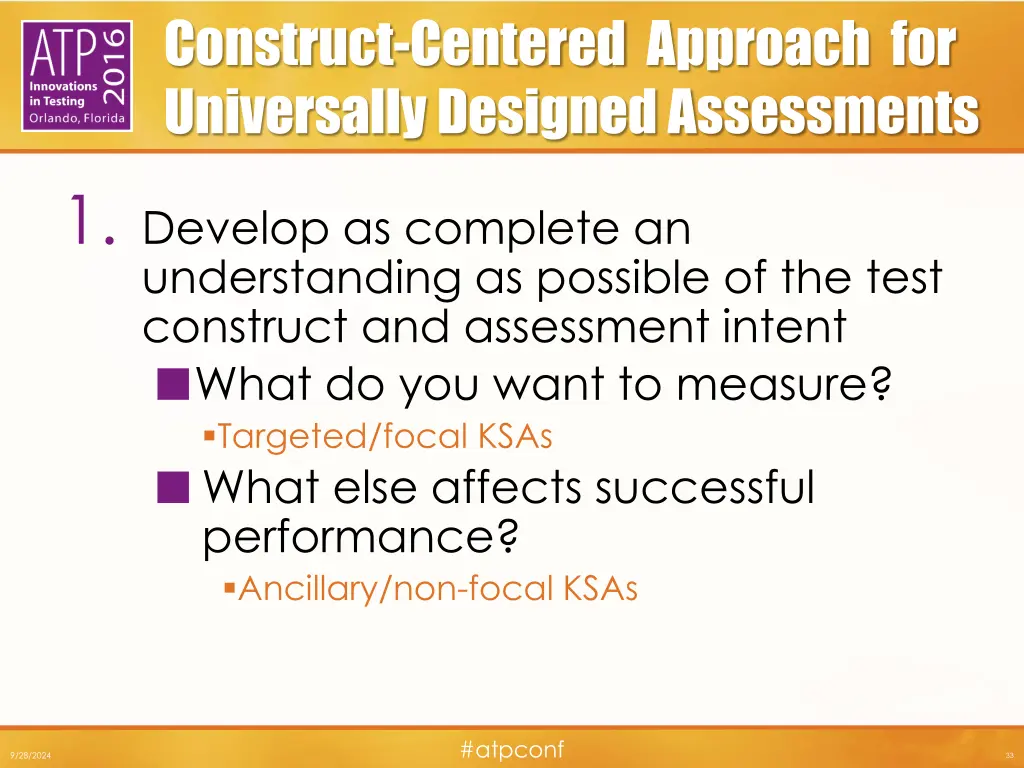 construct centered approach for universally