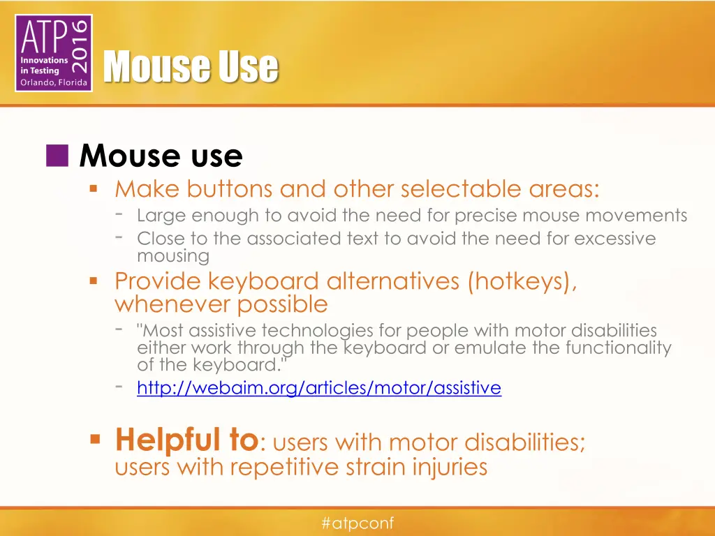 mouse use