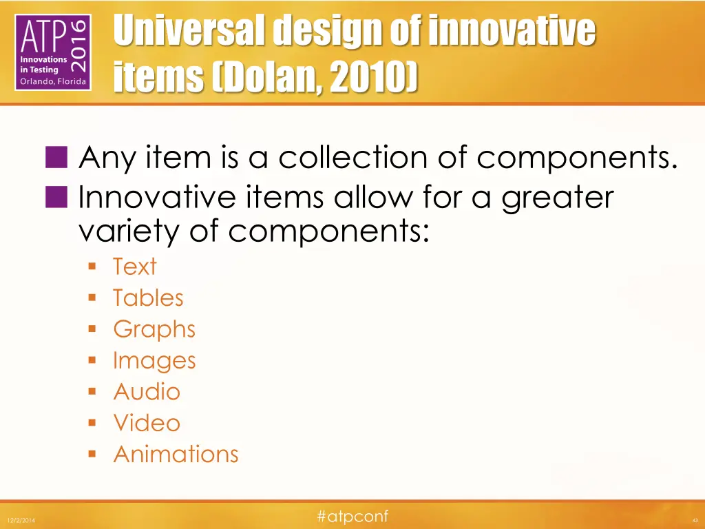 universal design of innovative items dolan 2010