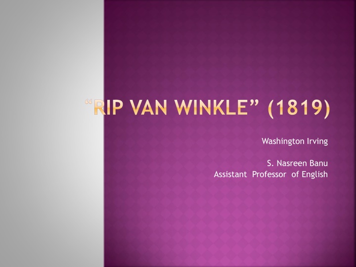 rip van winkle 1819