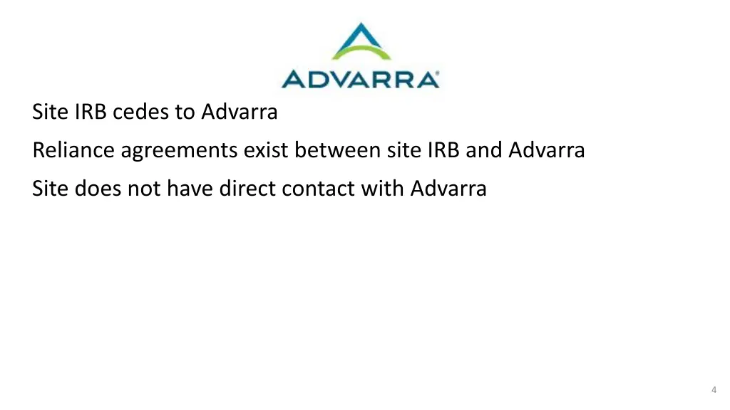 site irb cedes to advarra