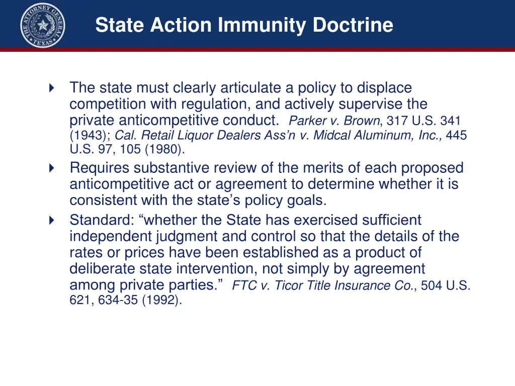 state action immunity doctrine