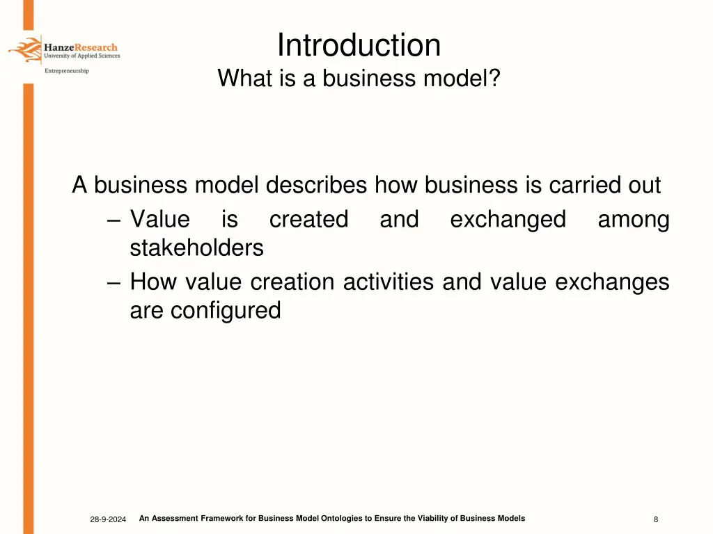 introduction what is a business model