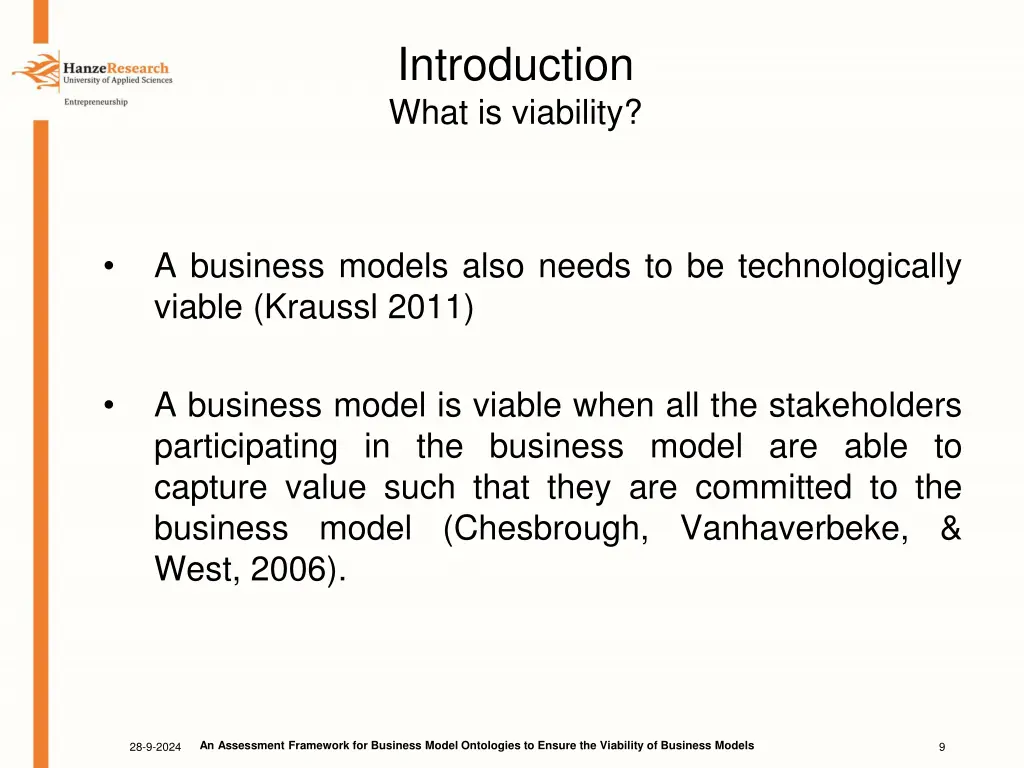 introduction what is viability