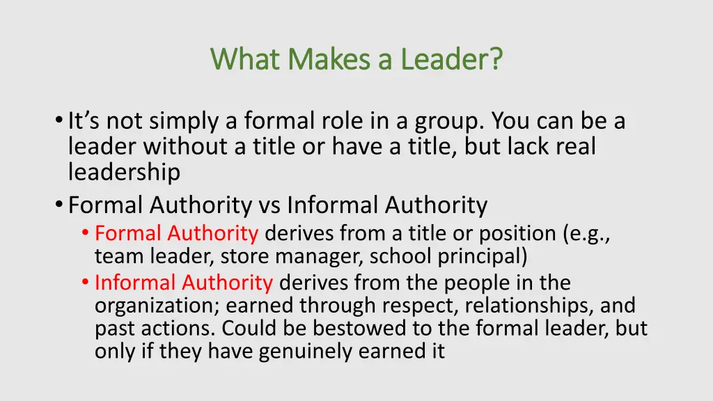 what makes a leader what makes a leader