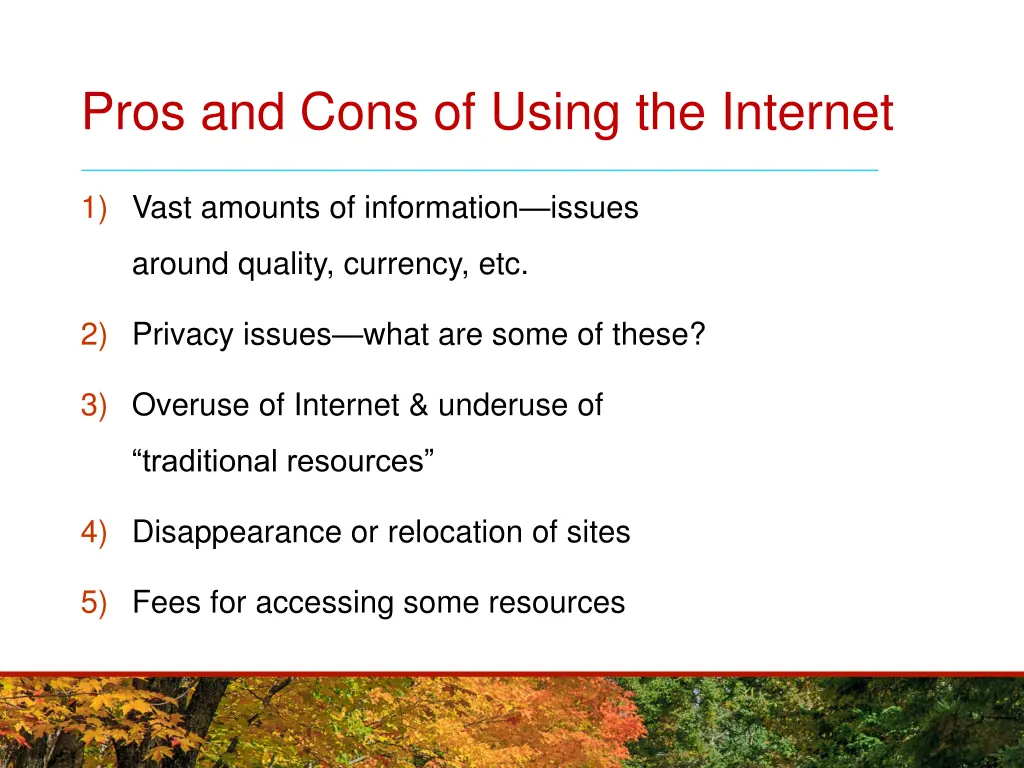 pros and cons of using the internet 1