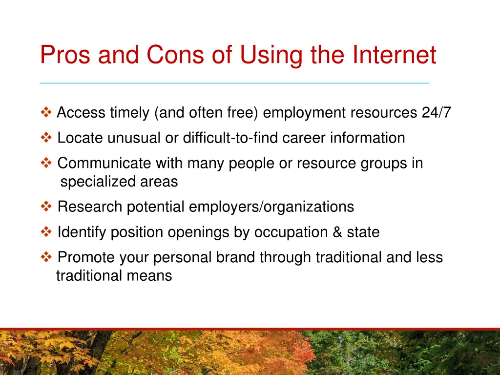 pros and cons of using the internet