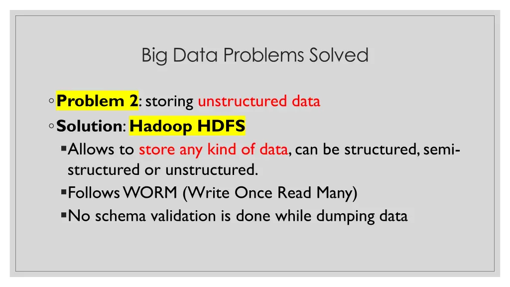 big data problems solved 1