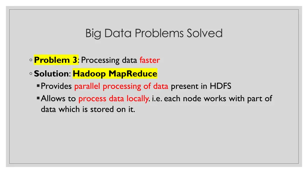 big data problems solved 2