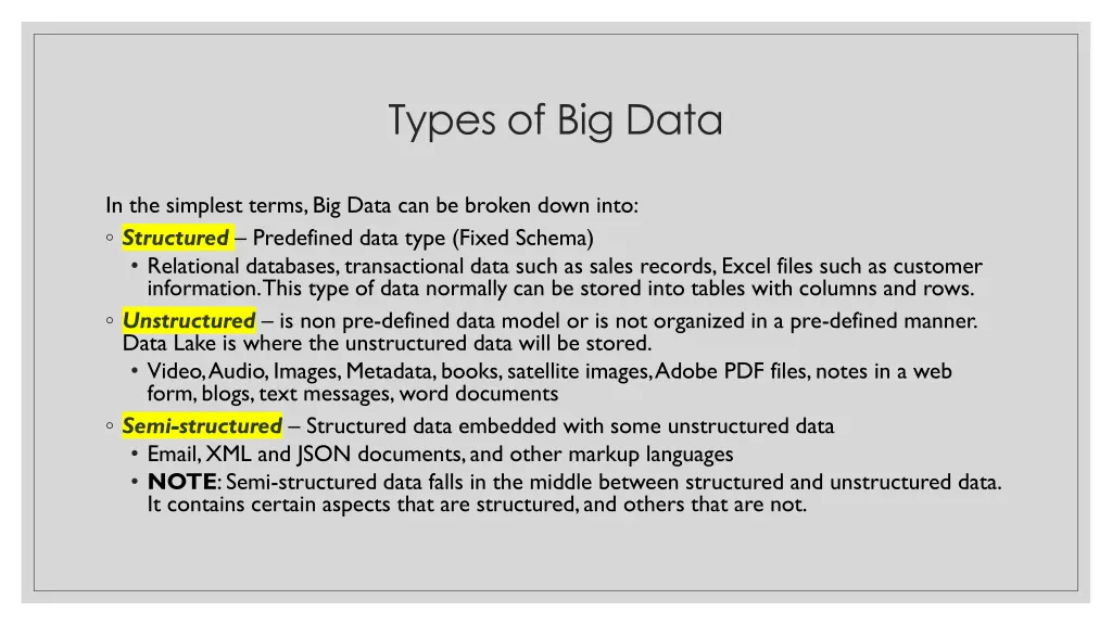 types of big data