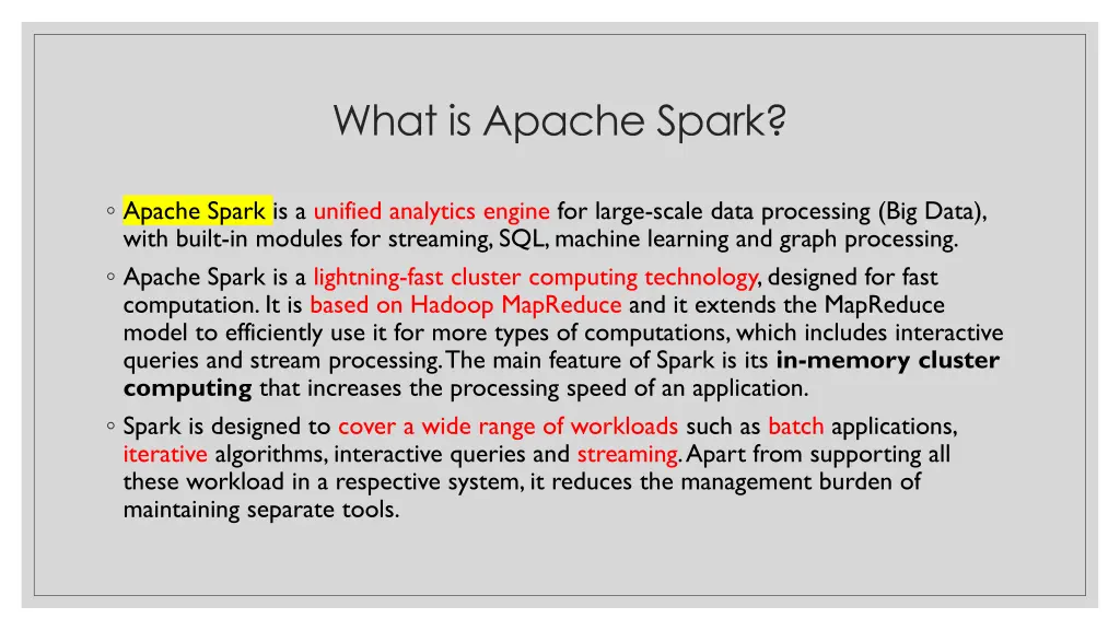 what is apache spark