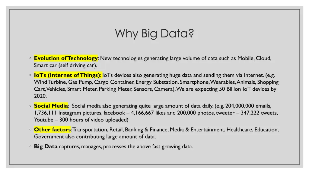 why big data