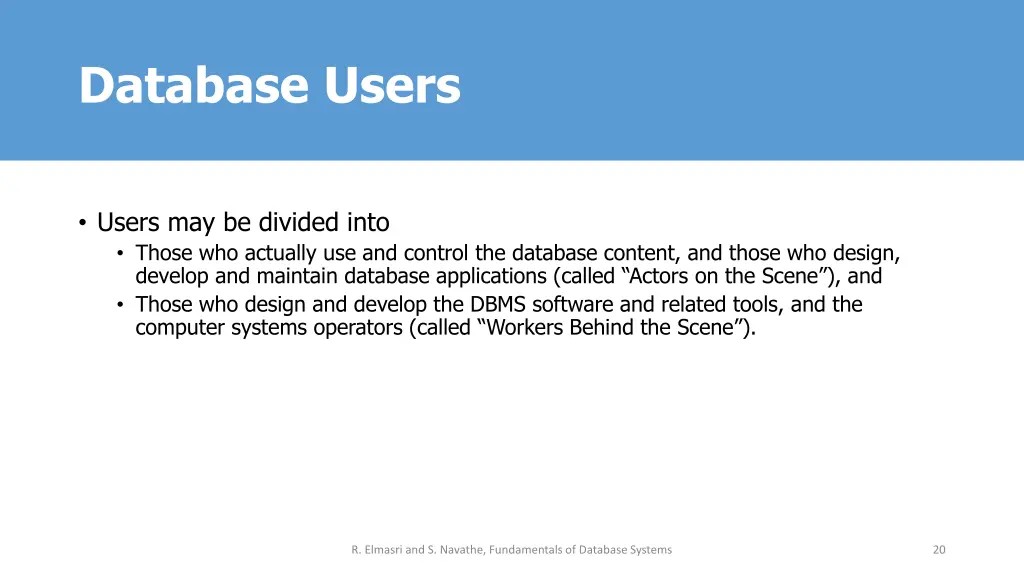 database users