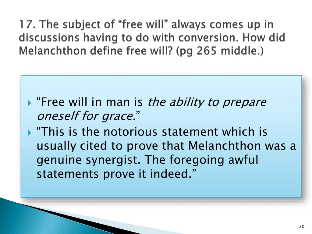 free will in man is the ability to prepare