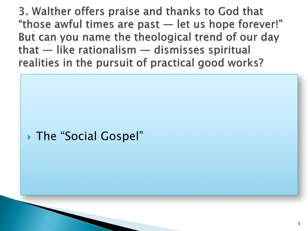 the social gospel